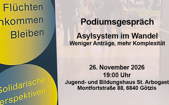 Ankündigung Podiumsgespräch Götzis